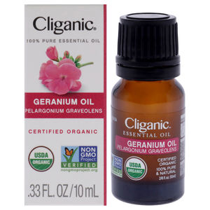 Organic Geranium by Cliganic for Unisex - 0.33 oz Oil